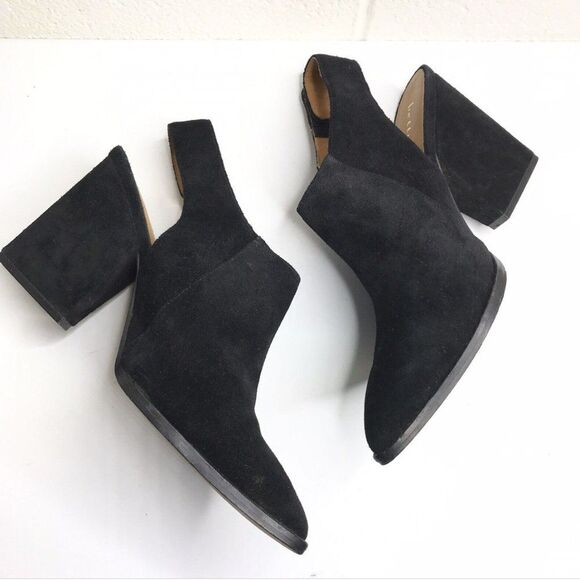 Bettye Muller Womens Black Suede Leather Slingback 4” Heels Size 9.5M - Picture 2 of 12